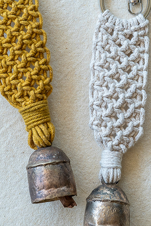 108Knots Aria Classic Keyrings Mustard Yellow-(Set Of 2) - Image 2
