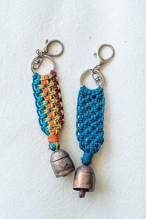 108Knots Aria Classic Keyrings Rainbow & Indigo Blue-(Set Of 2) - Image 2