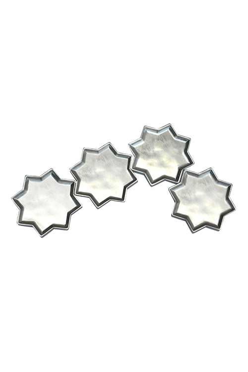 Anantaya 8 Point Star Plate With Kalai Set of 4 - Image 3