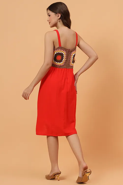Ajoobaa "Bloomknit" Crochet Cotton Dress - Image 4