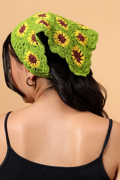 Ajoobaa "Boho" Bandana - Green - Image 4