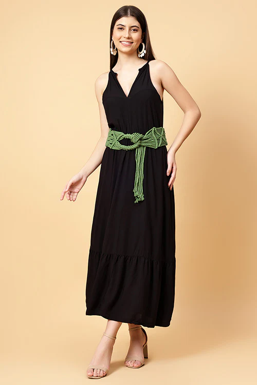 Ajoobaa "Boho" Macrame Cotton Belt - Image 3
