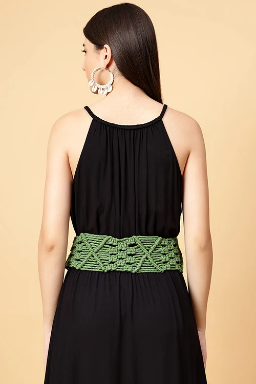 Ajoobaa "Boho" Macrame Cotton Belt - Image 4