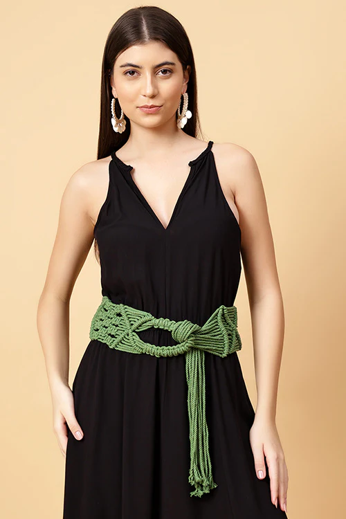 Ajoobaa "Boho" Macrame Cotton Belt - Image 5