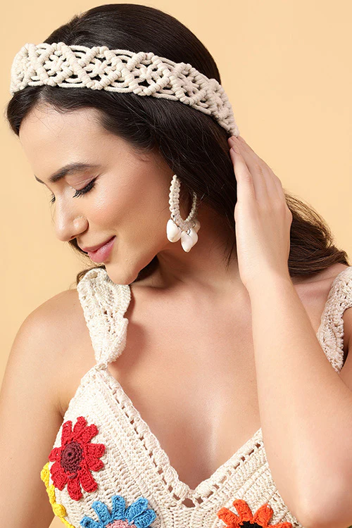 Ajoobaa "Boho" Macrame Cotton Hair Braid - Image 2