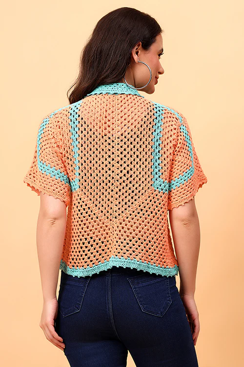 Ajoobaa "Bohocharm" Handmade Crochet Shirt - Image 5