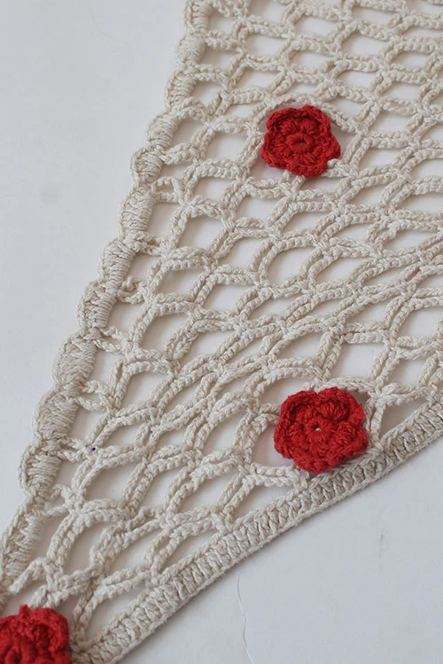 Ajoobaa Crochet "Floral" Bandana Scarf - Image 2