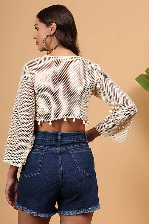 Ajoobaa Crochet "Star" Appliqued Coverup - Image 11