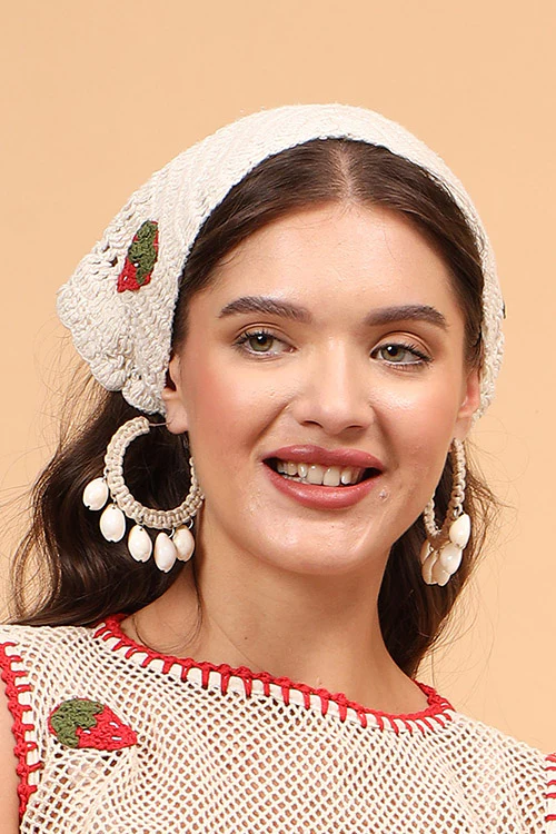 Ajoobaa Crochet "Strawberry" Head Scarf - Image 5