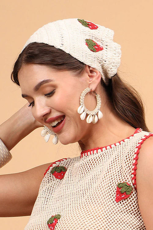 Ajoobaa Crochet "Strawberry" Head Scarf - Image 6