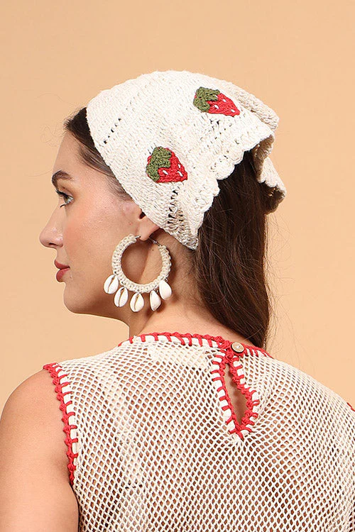 Ajoobaa Crochet "Strawberry" Head Scarf - Image 8