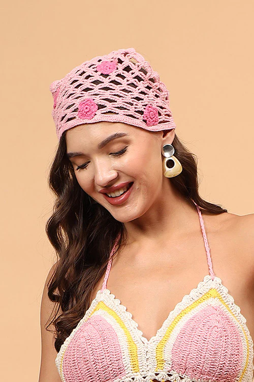 Ajoobaa "Daisy" Crochet Head Scarf