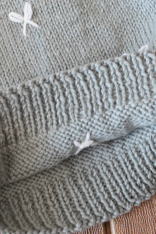 Ajoobaa Handknitted "Bow" Merino Sweater - Grey - Image 3