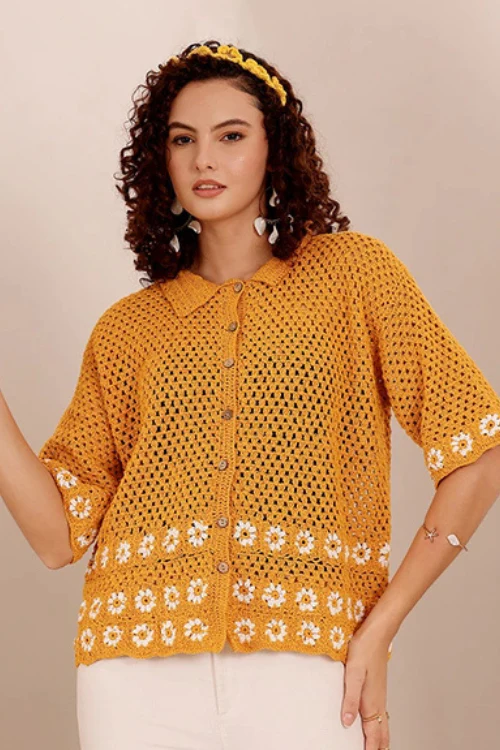 Ajoobaa "Knitted Soul" Crochet Shirt