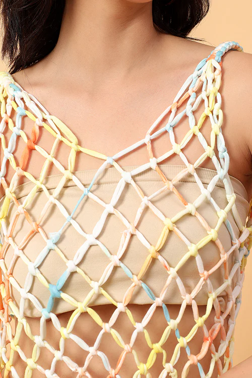 Ajoobaa "Longfringe" Macrame Top - Image 2