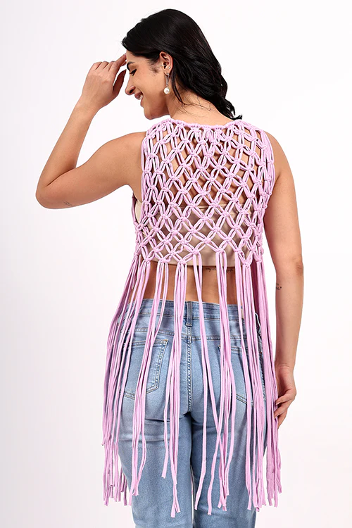 Ajoobaa "Longline" Macrame Top - Image 4