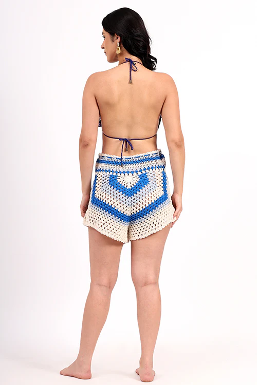 Ajoobaa "Lushloops" Handmade Crochet Drawstring Shorts - Image 3
