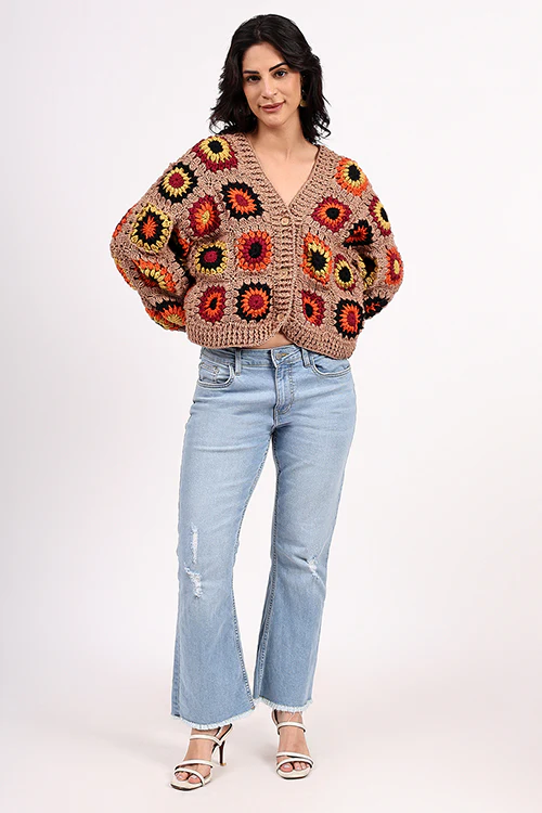 Ajoobaa "Merino" Crochet Cardigan - Image 7