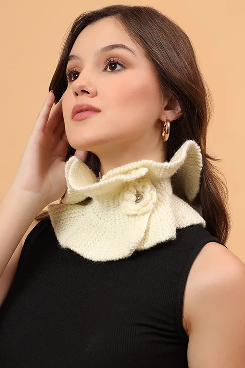 Ajoobaa "Ruffled Cowl" Merino Neckwarmer