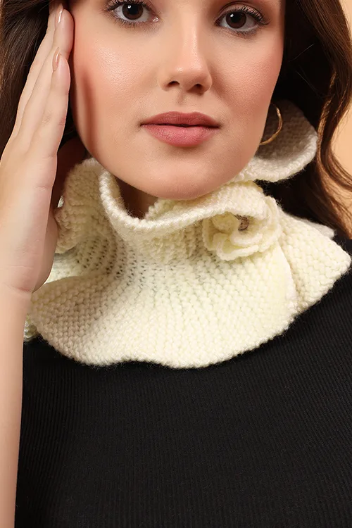 Ajoobaa "Ruffled Cowl" Merino Neckwarmer - Image 2