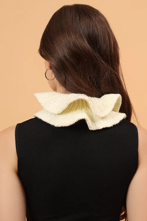 Ajoobaa "Ruffled Cowl" Merino Neckwarmer - Image 4