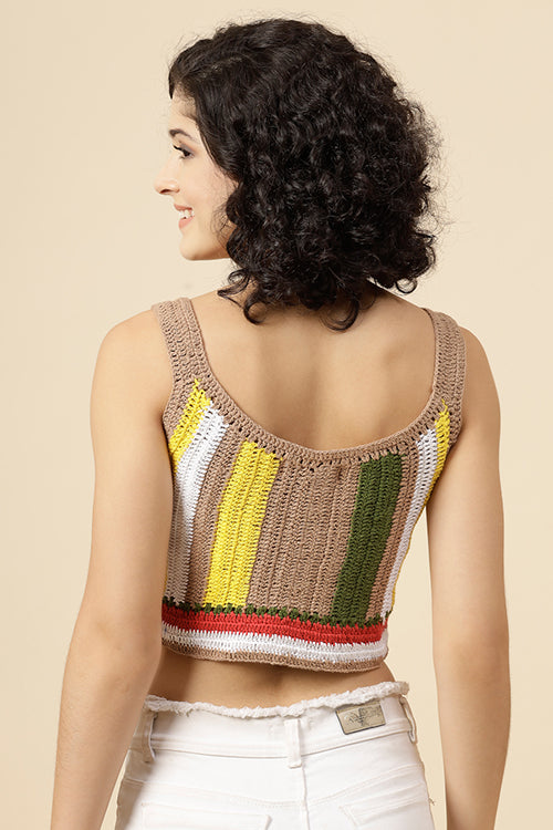 Ajoobaa "Self Design" Knitted Summer Top - Image 4