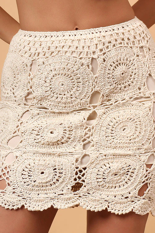Ajoobaa "Sustainable" Crochet Self Design Skirt - Image 10