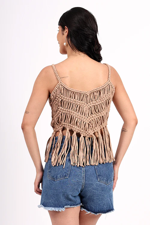 Ajoobaa "Tassel" Macrame Top - Image 3