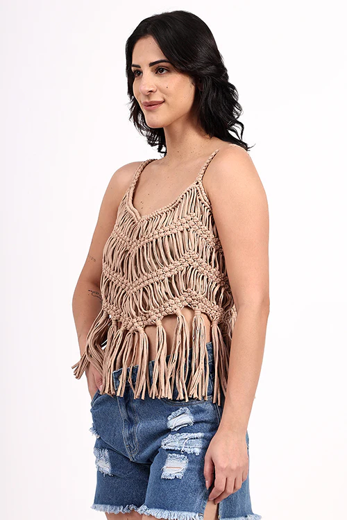Ajoobaa "Tassel" Macrame Top - Image 4