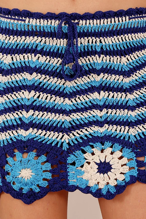 Ajoobaa "Zigzag" Crochet Mini Skirt - Image 5