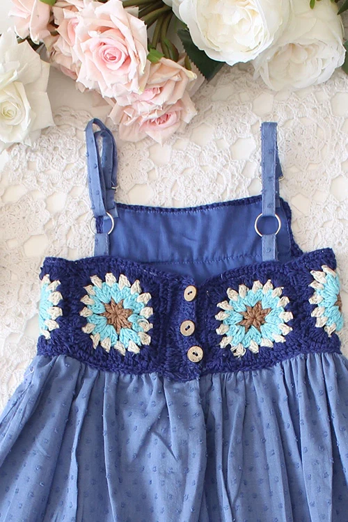 Ajoobaa"Sugar Loops" Girls Crochet Frock - Image 4