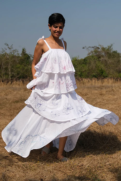 Okhai 'Amelia' Hand Embroidered and Mirrorwork Dress - Image 8