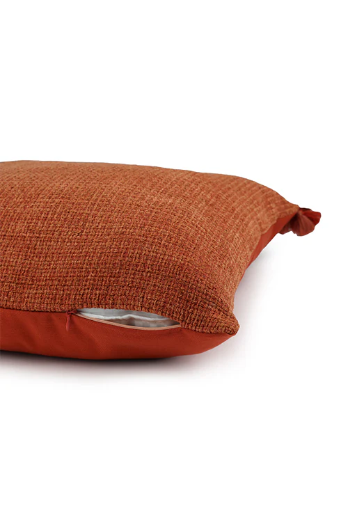 Onset Homes Ananya Handwoven Cushion-Rust - Image 3