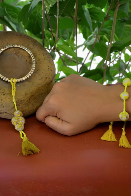 Antarang- Ambari Potli Bhai And Bhabhi Rakhi,100% Cotton, Made By Divyang Rural Women