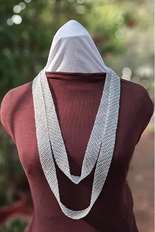 Antarang- Bead Work- Radhika Ambari Gulabi Haar [Long Nekpiece] - Image 4