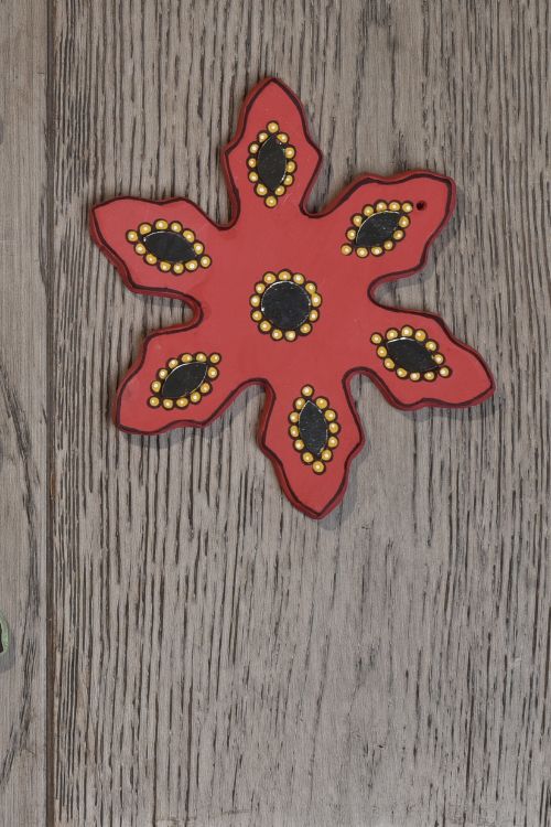 Antarang- Christmas Joy, Handcrafted: Terracotta Ornaments - Red(Set Of 4) - Image 5