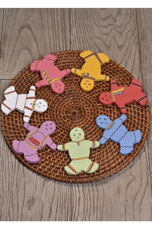 Antarang- Christmas Joy, Handcrafted: Terracotta Ornaments - Red(Set Of 4) - Image 7