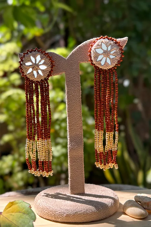 Antarang- Jil-Mil Earrings- Cream - Image 3