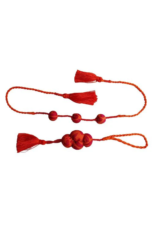 Antarang- Kesari Potli Bhai And Bhabhi Rakhi, 100% Cotton, Made By Divyang Rural Women - Image 3