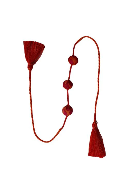 Antarang- Kesari Potli Bhai And Bhabhi Rakhi, 100% Cotton, Made By Divyang Rural Women - Image 4
