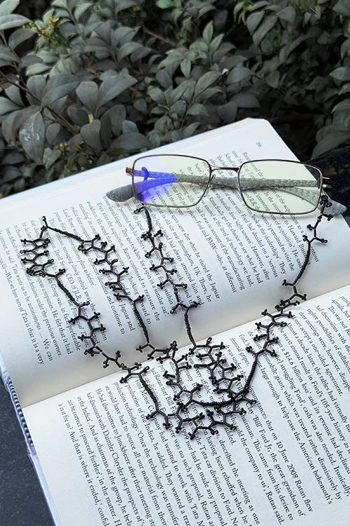 Antarang- Midnight Coral Spectacle Lanyard [Delicate Black] - Image 3