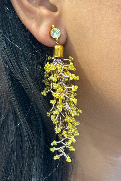 Antarang- Mystic Coral Earrings