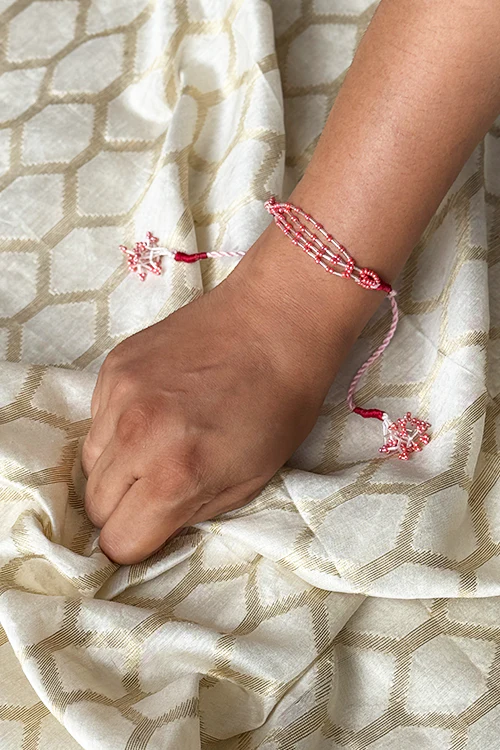 Antarang - Pink Corel Bhai Rakhi - Image 2
