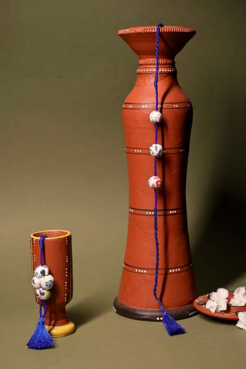 Antarang- Shewt Potli Bhai And Bhabhi Rakhi, 100% Cotton, Made By Divyang Rural Women - Image 2