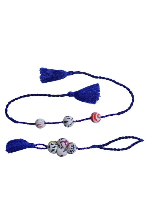 Antarang- Shewt Potli Bhai And Bhabhi Rakhi, 100% Cotton, Made By Divyang Rural Women - Image 3