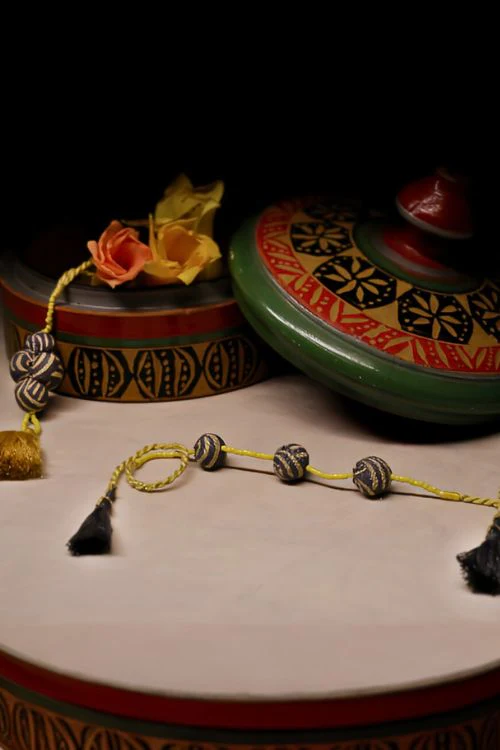 Antarang- Swarna Mukhi Potli Bhai And Bhabhi Rakhi, 100% Cotton, Made By Divyang Rural Women - Image 2