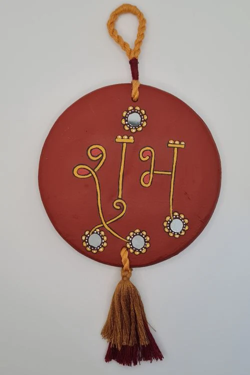 Antarang- Terracotta- Handcrafted- Terracotta Shubh And Labh - - Image 3