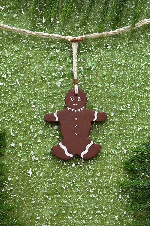 Antarang-Terracotta- Set Of 6 Christmas Decoration Hangings - Image 7