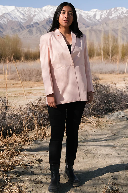 Okhai 'Archives' Herbal Dyed Pure Cotton Blazer - Image 5