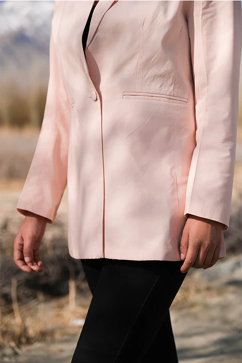 Okhai 'Archives' Herbal Dyed Pure Cotton Blazer - Image 6